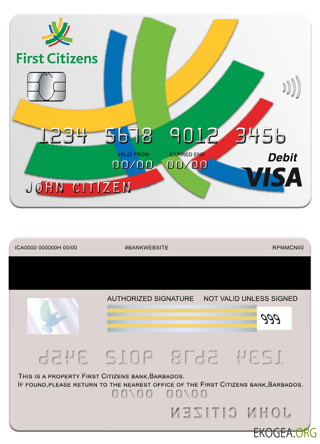 Première carte visa bancaire pour les citoyens de Barbaros